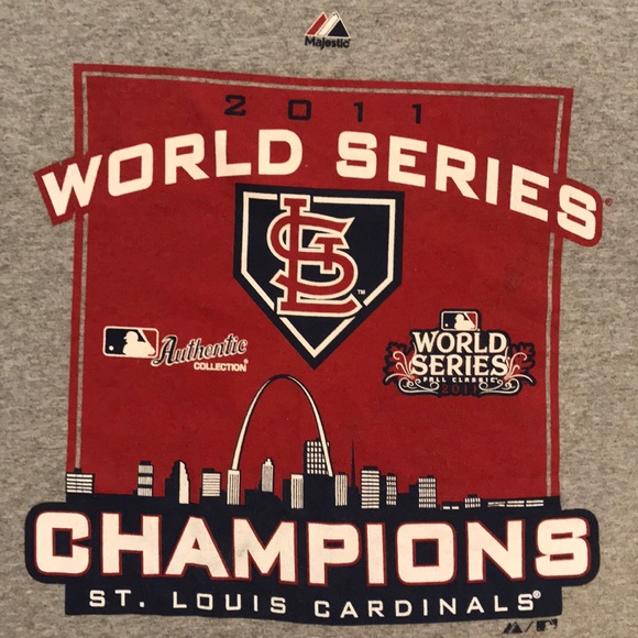 St. Louis Cardinals 2011 World Series Tshirt L $20 - Picture 2 of 10